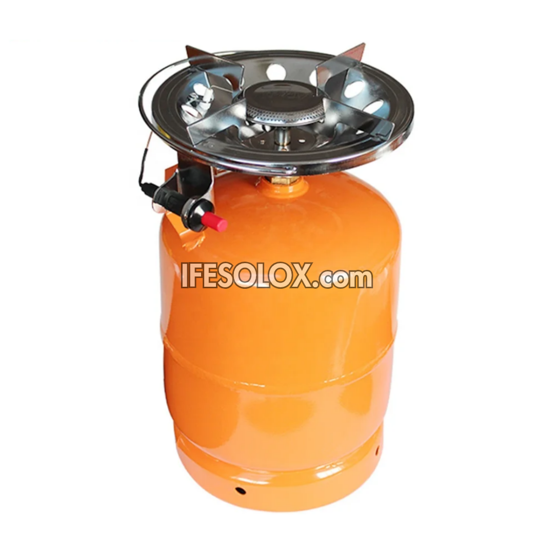 Gas Cylinder Stainless Steel Cooktop Stove with Single Burner, Auto ignition, Valve Control - Brand New