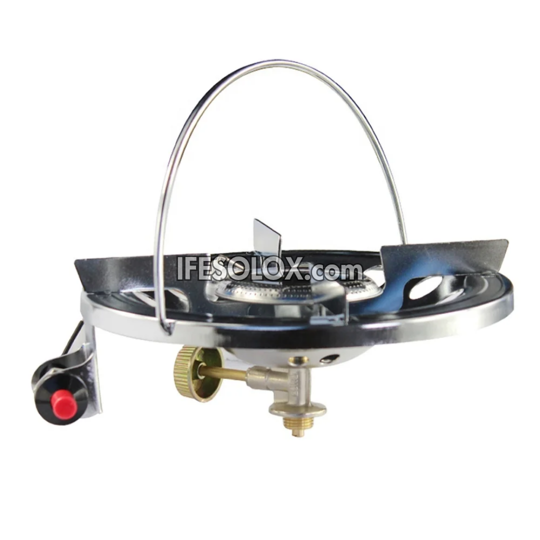 Gas Cylinder Stainless Steel Cooktop Stove with Single Burner, Auto ignition, Valve Control - Brand New