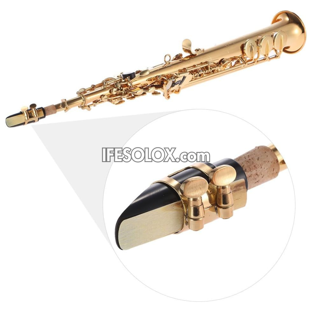 Golden Soprano Saxophone for Beginners, Professionals and Concerts - Brand New