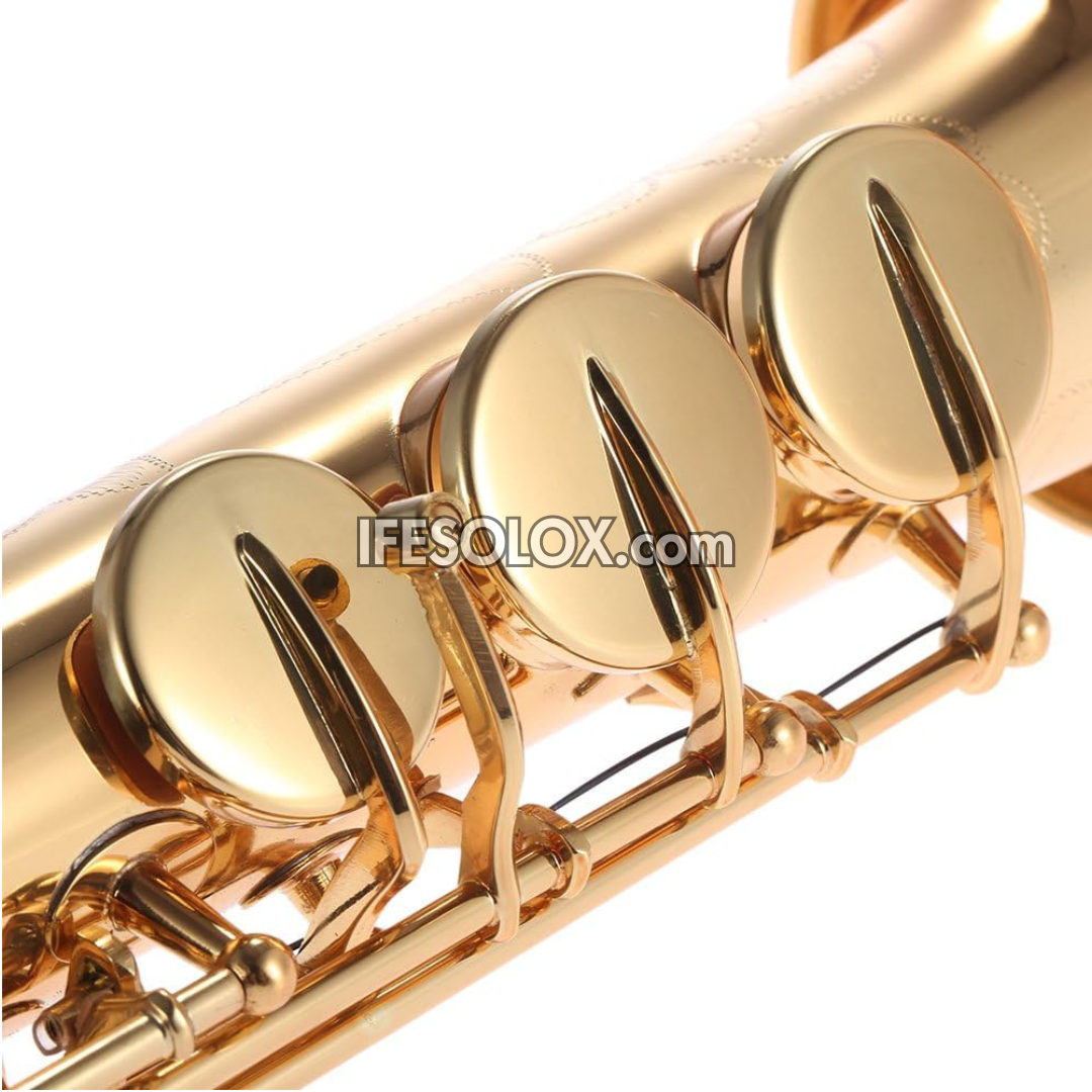 Golden Soprano Saxophone for Beginners, Professionals and Concerts - Brand New