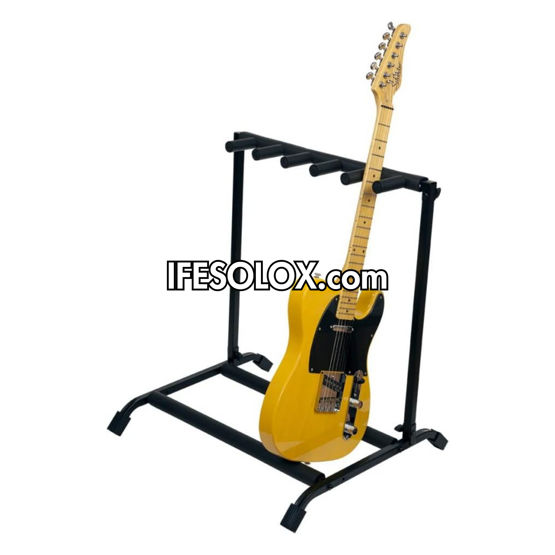 SLX Foldable Multi-Guitar Stand Rack For 5 Guitars (Acoustic, Bass or Electric) - Brand New