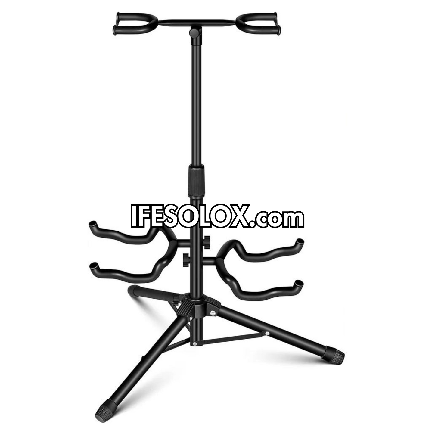 SLX Universal 2-Way Guitar Stand + Neck Holder for Acoustic, Bass and Electric Guitars - Brand New