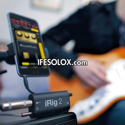 iRig 2 Guitar Audio Interface for iPhones, Androids and PCs - Brand New