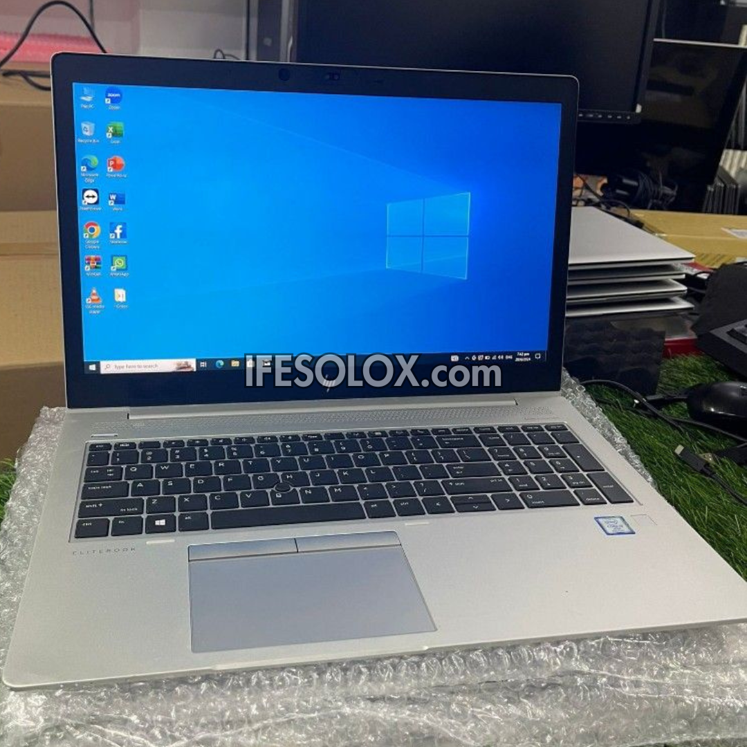 HP EliteBook 850 G5 15.6" Full HD Laptop with Intel Core i5 8th Gen, 8GB DDR4 SDRAM, 256GB SSD - Foreign Used