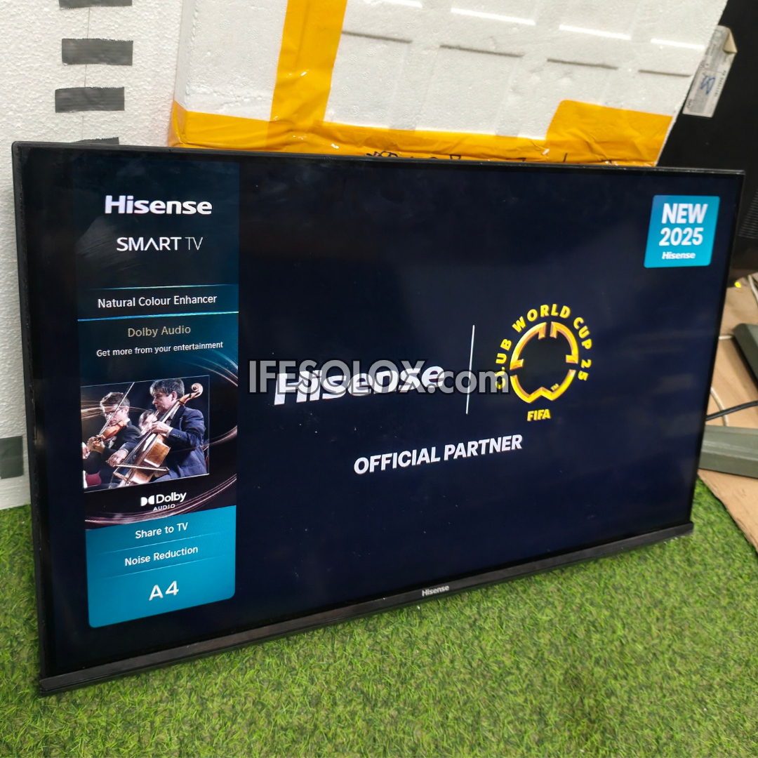 Hisense 32 Inch 32A4Q 2025 VIDAA Smart Full HD Frameless TV (WiFi, Screen Mirroring) - Foreign Used