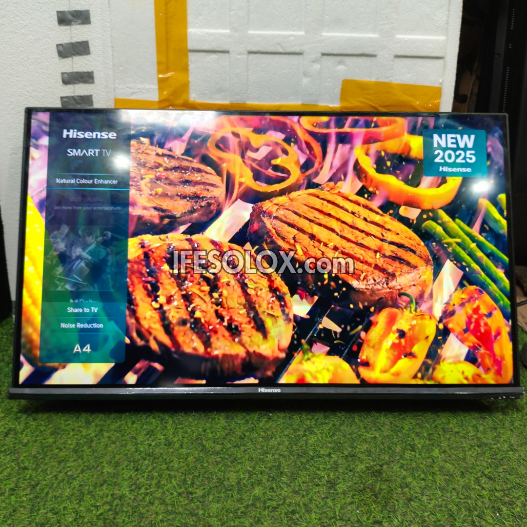 Hisense 32 Inch 32A4Q 2025 VIDAA Smart Full HD Frameless TV (WiFi, Screen Mirroring) - Foreign Used