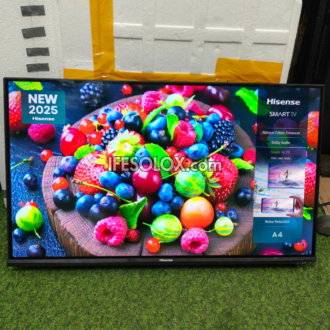 Hisense 32 Inch 32A4Q 2025 VIDAA Smart Full HD Frameless TV (WiFi, Screen Mirroring) - Foreign Used