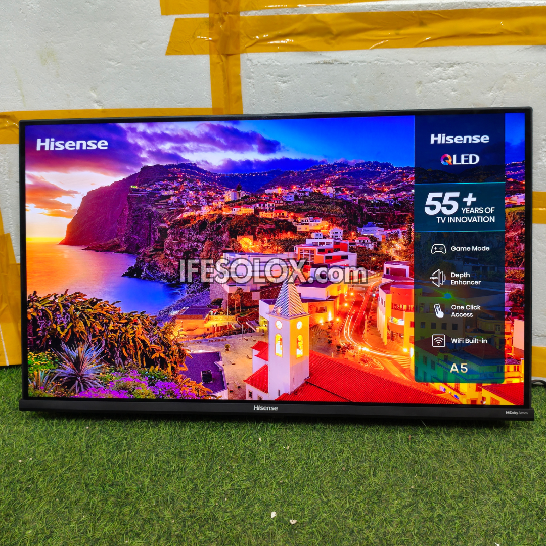 Hisense 32 inch QLED 32A5Q Quantum Dot VIDAA Smart Frameless TV (Wi-Fi, Miracast, AirPlay) - Foreign Used