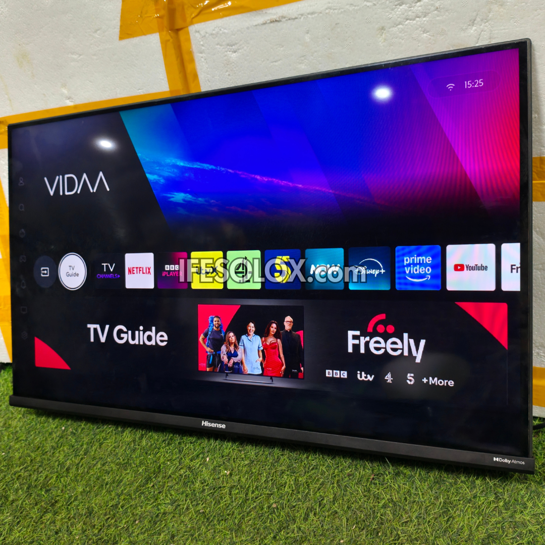 Hisense 32 inch QLED 32A5Q Quantum Dot VIDAA Smart Frameless TV (Wi-Fi, Miracast, AirPlay) - Foreign Used