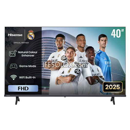 Hisense 40 Inch 40A4Q VIDAA Smart Full HD LED Frameless TV + 1 Year Warranty (Free Wall Mount) - Brand New
