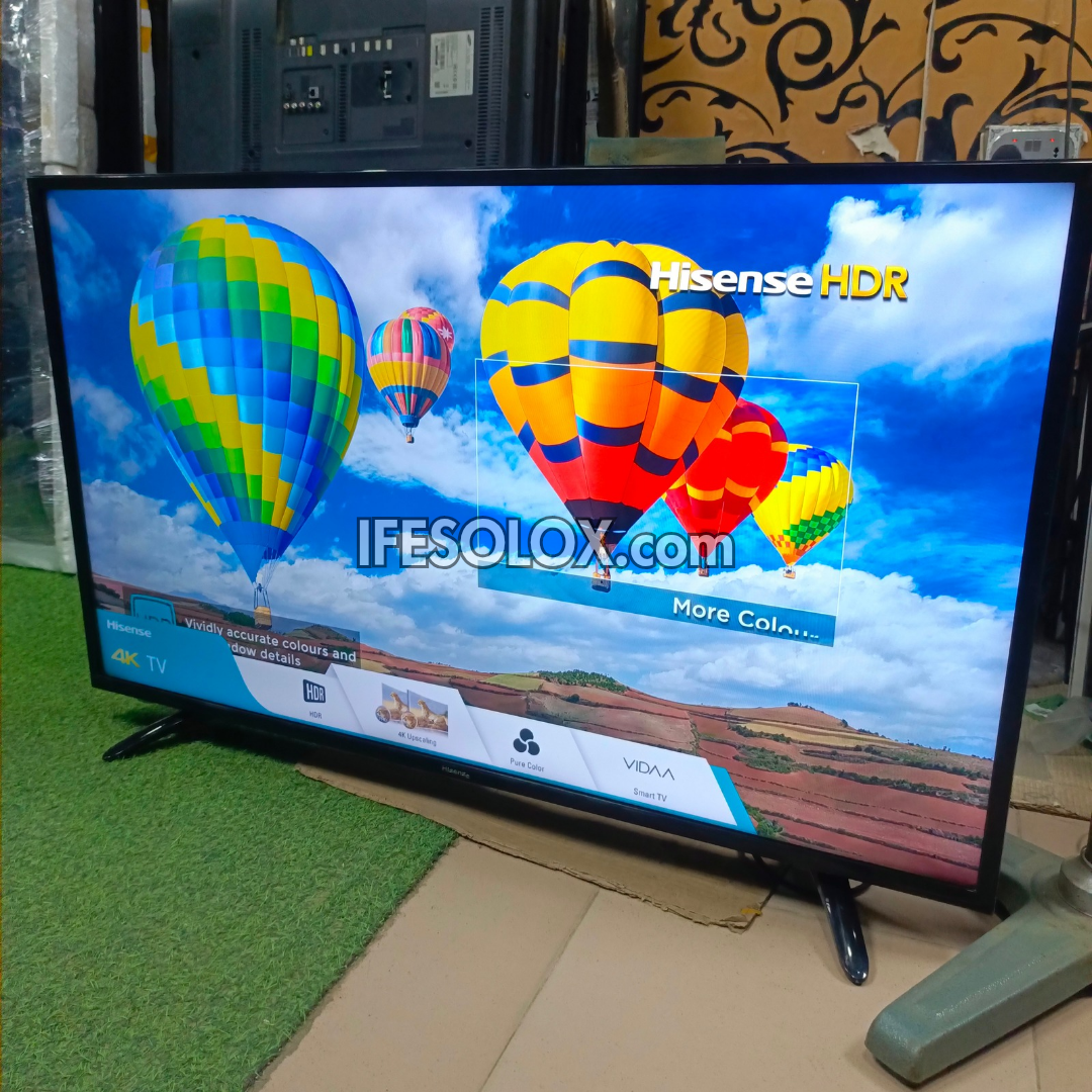 Hisense 49 inch VIDAA Smart 4K UHD LED TV (Built-in WiFi, Miracast, Netflix, YouTube) - Foreign Used