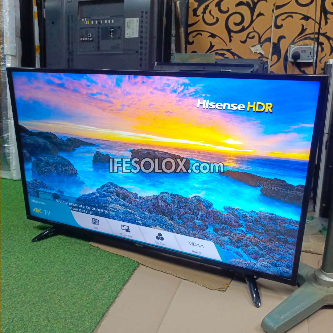 Hisense 49 inch VIDAA Smart 4K UHD LED TV (Built-in WiFi, Miracast, Netflix, YouTube) - Foreign Used