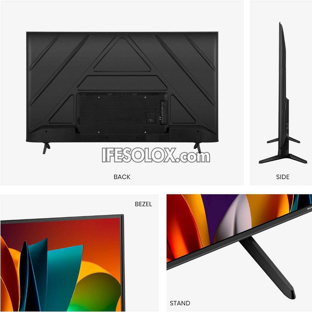 Hisense 58 inch 58A6N 2024 VIDAA Smart 4K UHD Frameless TV + 1 Year Warranty (Free Wall Mount) - Brand New
