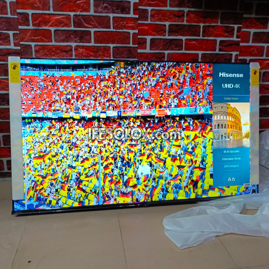 Hisense 55 Inch 55A6N VIDAA Smart 4K UHD Frameless TV + 1 Year Warranty (Free Wall Mount) - Brand New
