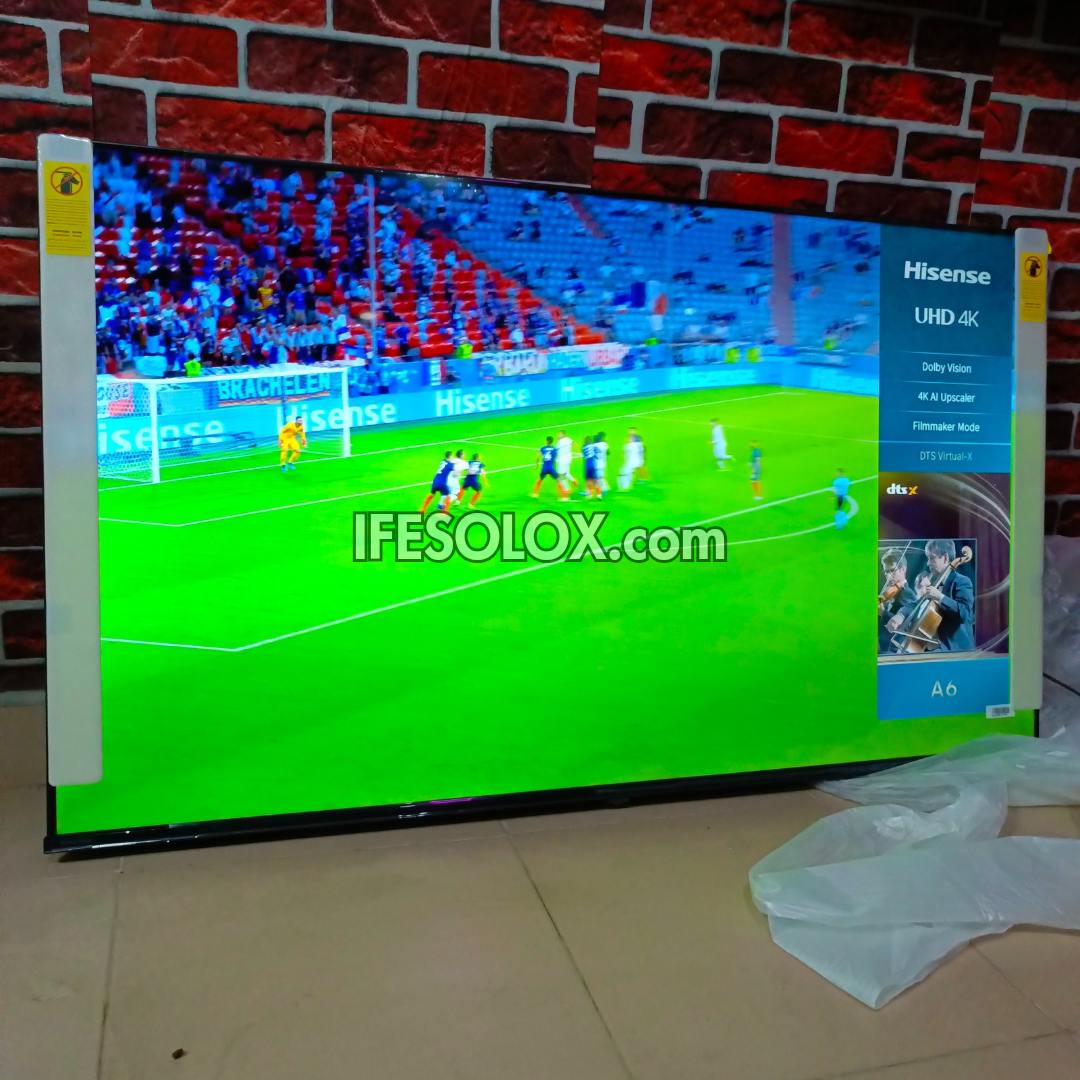 Hisense 55 Inch 55A6N VIDAA Smart 4K UHD Frameless TV + 1 Year Warranty (Free Wall Mount) - Brand New