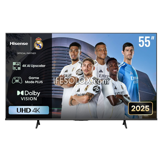 Hisense 55 Inch 55A6Q VIDAA Smart 4K UHD Frameless TV + 1 Year Warranty (Free Wall Mount) - Brand New