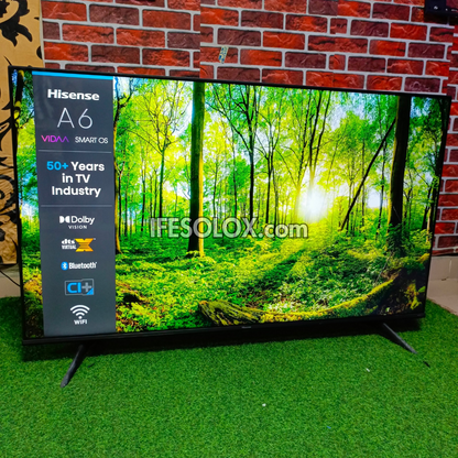 Hisense 55 inch 55A6G 2021 Smart 4K UHD Frameless TV (Built-in Bluetooth, WiFi, Miracast) - Foreign Used