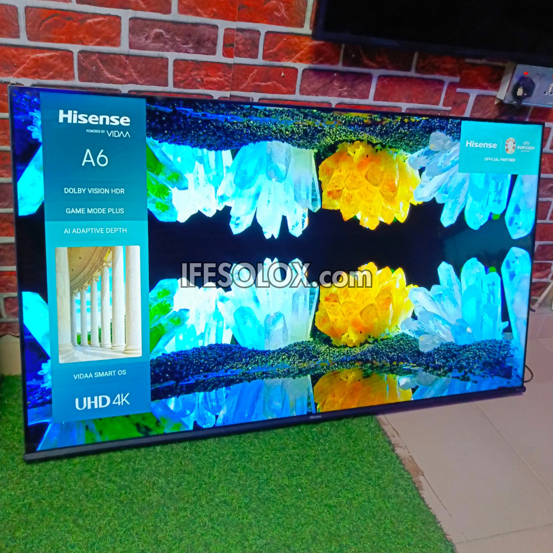 Hisense 55 inch 55A6K VIDAA Smart 4K UHD 2023 Frameless TV (Bluetooth, WiFi, AirPlay 2, Miracast) - Foreign Used