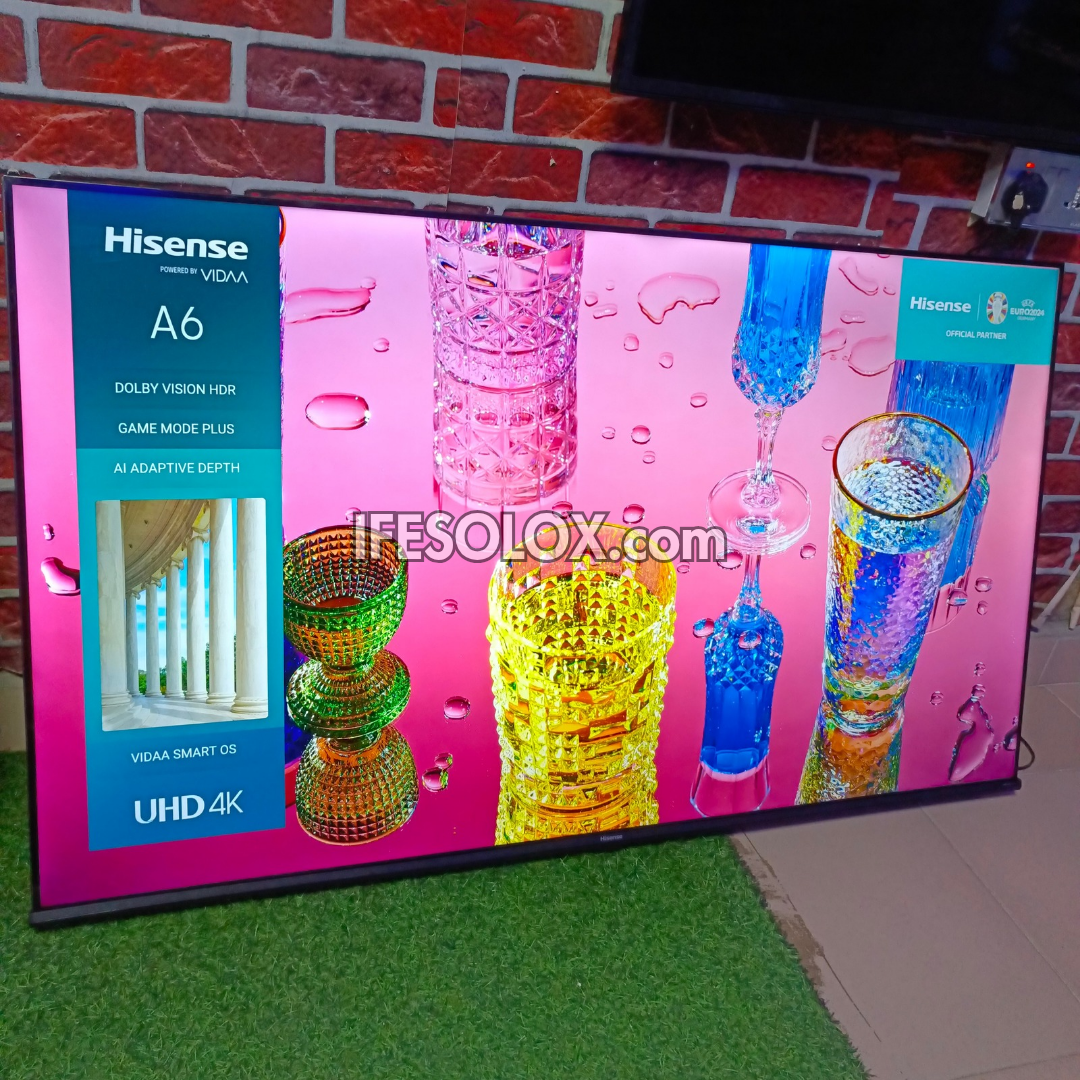 Hisense 55 inch 55A6K VIDAA Smart 4K UHD 2023 Frameless TV (Bluetooth, WiFi, AirPlay 2, Miracast) - Foreign Used