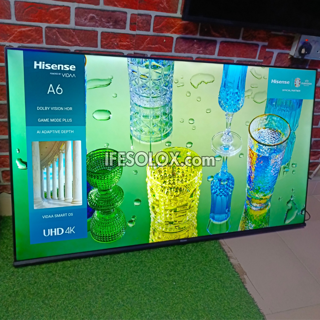 Hisense 55 inch 55A6K VIDAA Smart 4K UHD 2023 Frameless TV (Bluetooth, WiFi, AirPlay 2, Miracast) - Foreign Used