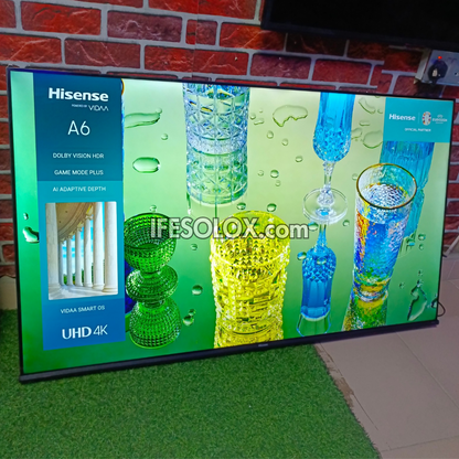 Hisense 55 inch 55A6K VIDAA Smart 4K UHD 2023 Frameless TV (Bluetooth, WiFi, AirPlay 2, Miracast) - Foreign Used