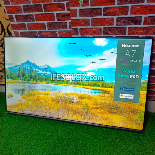 Hisense 55 inch 55A7H VIDAA Smart 4K UHD 2022 Frameless TV (Bluetooth, WiFi, AirPlay 2, Miracast) - Foreign Used