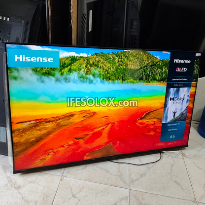 Hisense 55 inch 55E7K QLED Quantum Dot VIDAA Smart 4K UHD Frameless QLED TV - Foreign Used