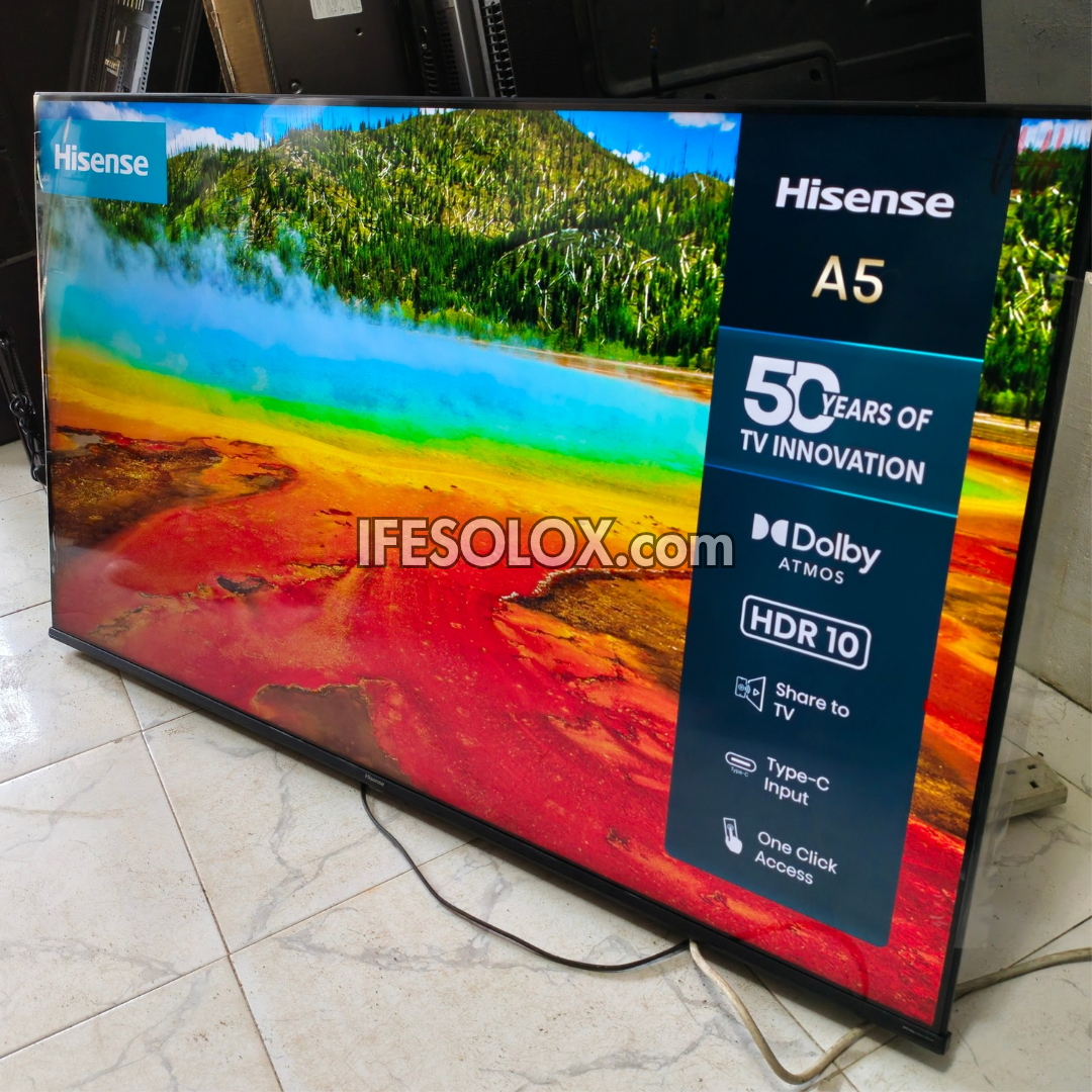 Hisense 55 inch 55E7K QLED Quantum Dot VIDAA Smart 4K UHD Frameless QLED TV - Foreign Used
