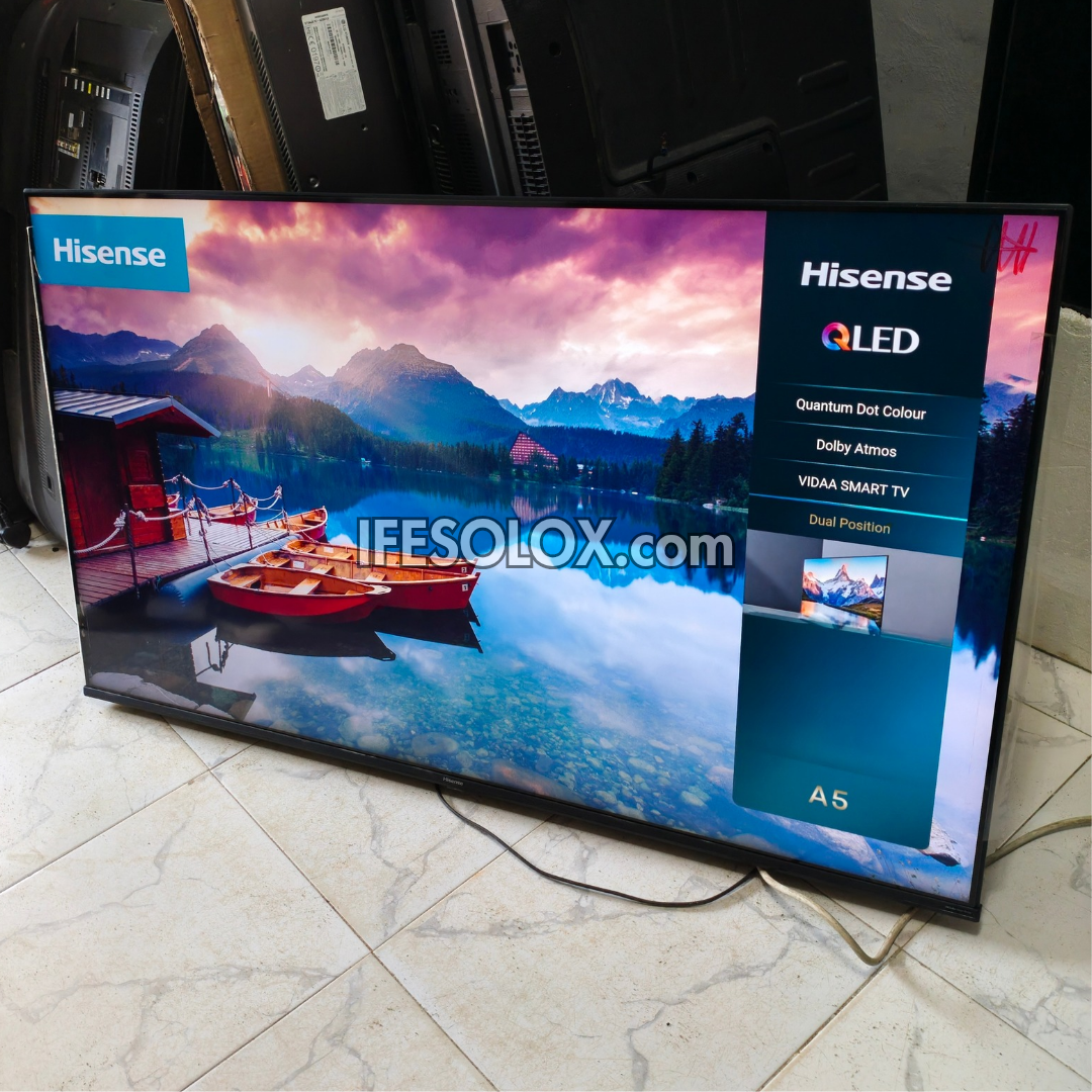Hisense 55 inch 55E7K QLED Quantum Dot VIDAA Smart 4K UHD Frameless QLED TV - Foreign Used