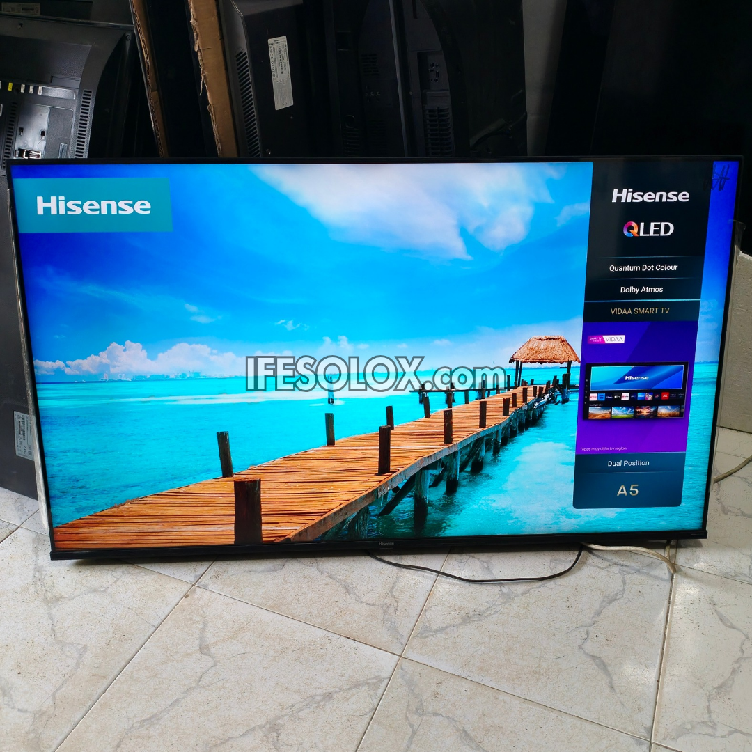 Hisense 55 inch 55E7K QLED Quantum Dot VIDAA Smart 4K UHD Frameless QLED TV - Foreign Used