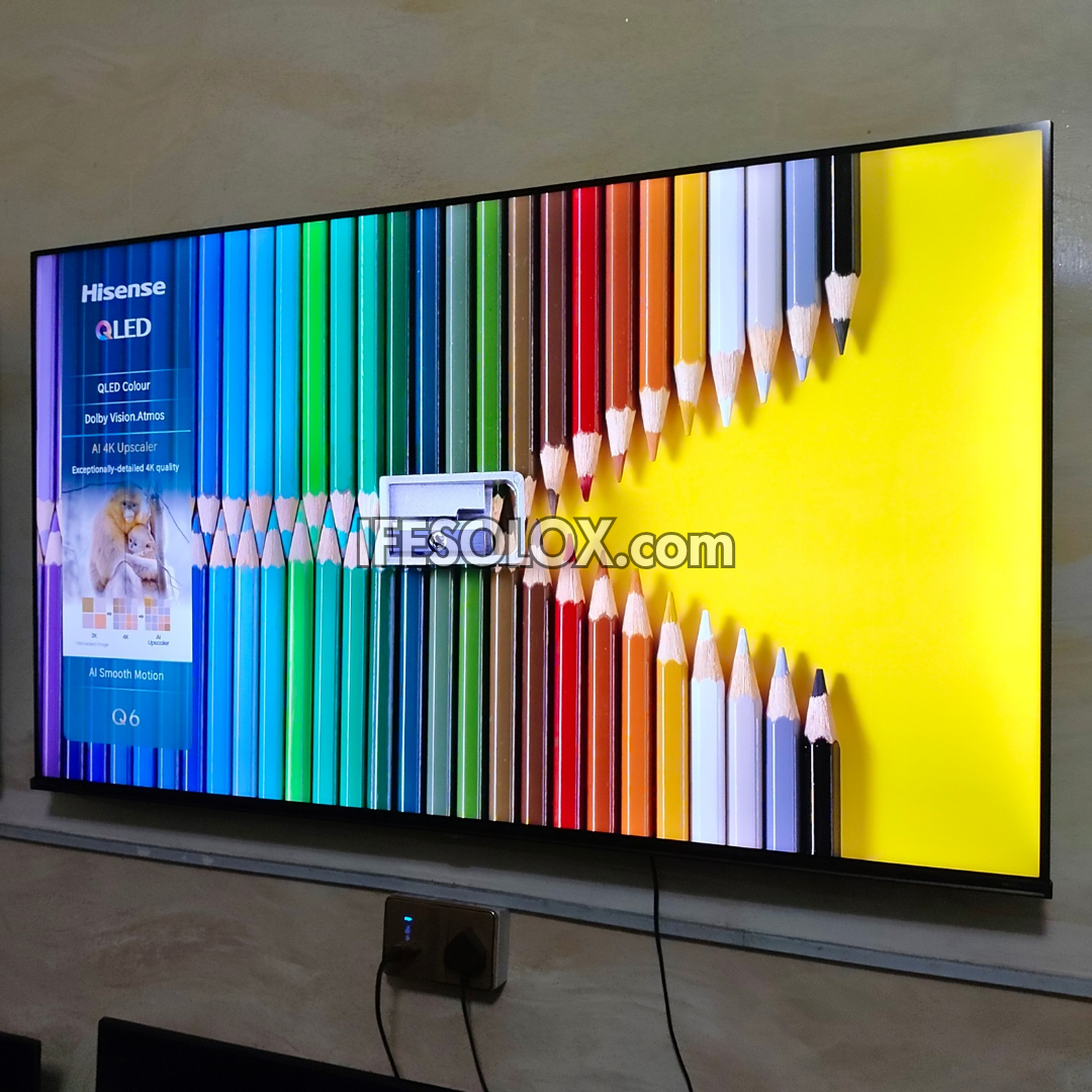 Hisense 55 inch 55Q6Q QLED Quantum Dot VIDAA Smart 4K UHD Frameless QLED TV - Foreign Used