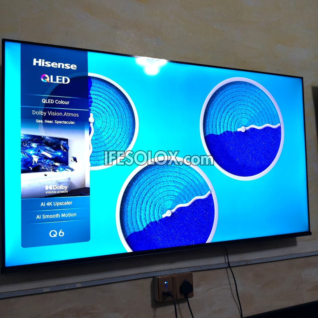 Hisense 55 inch 55Q6Q QLED Quantum Dot VIDAA Smart 4K UHD Frameless QLED TV - Foreign Used