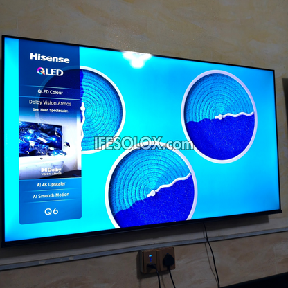 Hisense 55 inch 55Q6Q QLED Quantum Dot VIDAA Smart 4K UHD Frameless QLED TV - Foreign Used