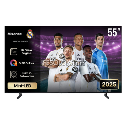 Hisense 55 inch 55U6Q-Pro Quantum Dot ULED Mini-LED 4K HDR10+ Smart TV + Warranty (Free Wall Mount) - Brand New