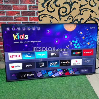 Hisense 58 inch 58A6G VIDAA Smart 4K UHD Frameless TV (Bluetooth, WiFi, Screen Mirroring, AirPlay) - Foreign Used