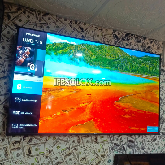 Hisense 58 inch 58A7100 VIDAA Smart 4K UHD LED Frameless TV (Built-in Bluetooth, WiFi, Miracast) - Foreign Used