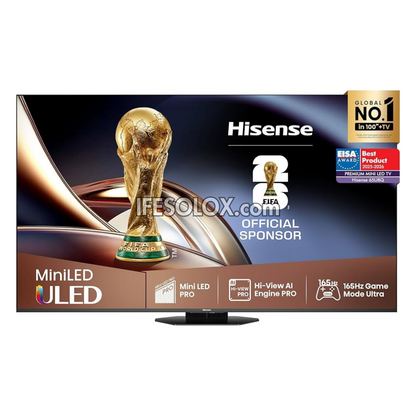 Hisense 75 inch 75U8Q Quantum Dot ULED Mini-LED pro 4K 165Hz Gaming TV + Built-in Subwoofer - Brand New