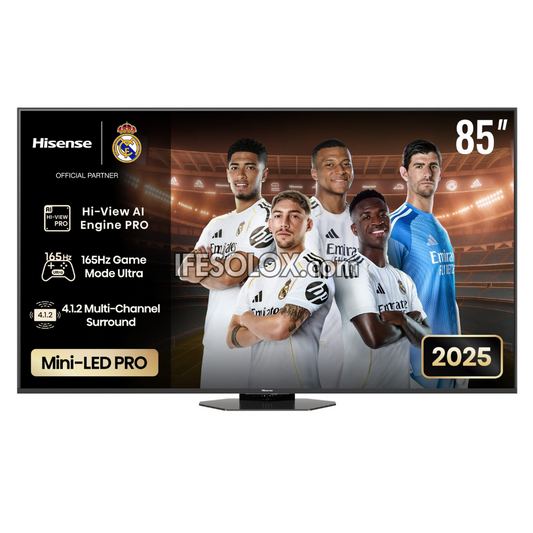 Hisense 85 inch 85U8Q Quantum Dot ULED Mini-LED pro 4K 165Hz Gaming TV + Built-in Subwoofer - Brand New