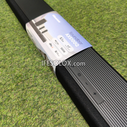 Hisense AX5100Q 5.1Ch 580W Bluetooth Sound Bar with Wireless Subwoofer + Dolby Atmos - Brand New