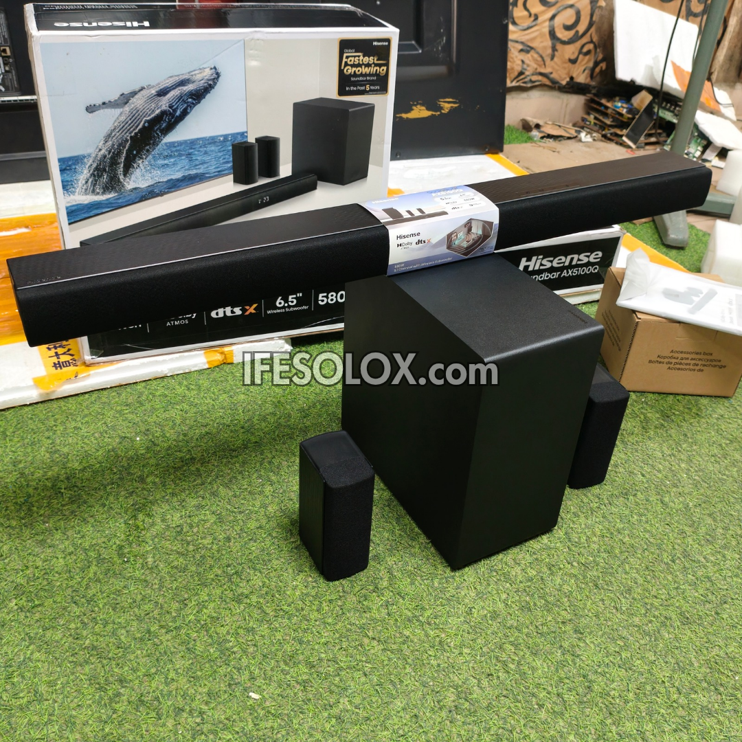 Hisense Dtx 6.5" 5.1ch sound bar with subwoofer and rear speakers