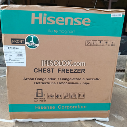 Hisense FC260SH 198L Fast Freeze Chest Freezer - Brand New