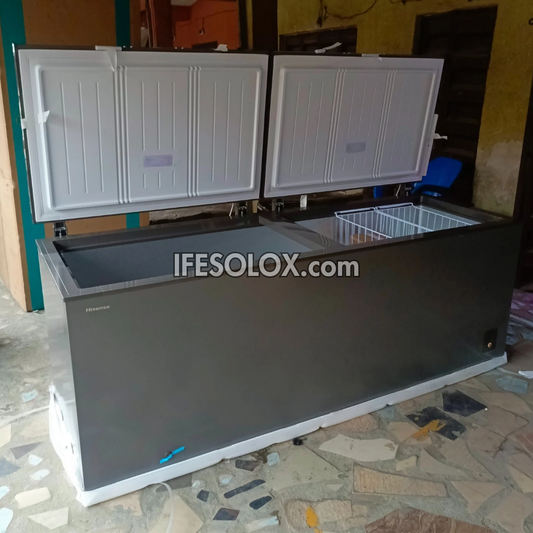 Hisense FC91DD 702L Congélateur coffre à double porte à congélation rapide - Tout neuf 