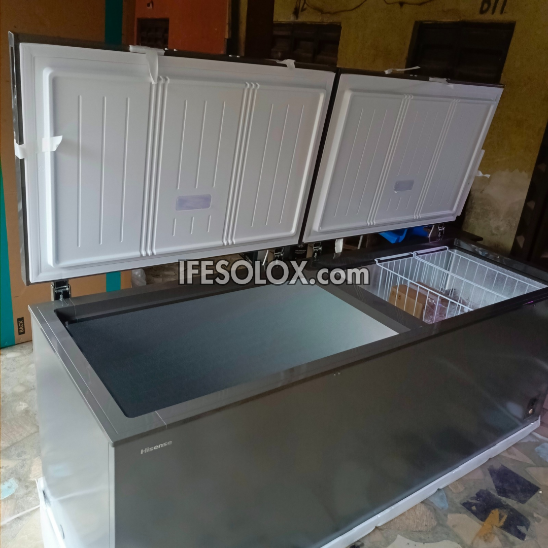 Hisense FC91DD 702L Congélateur coffre à double porte à congélation rapide - Tout neuf 