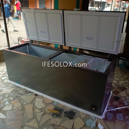 Hisense FC91DD 702L Congélateur coffre à double porte à congélation rapide - Tout neuf 