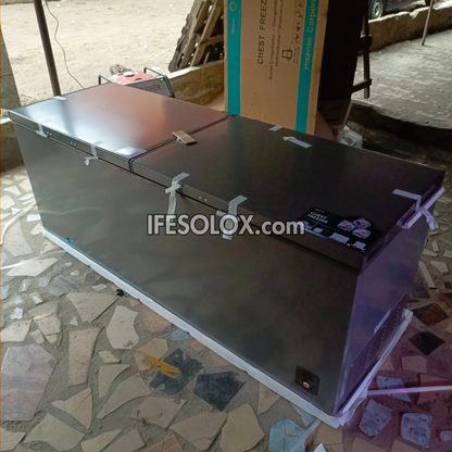 Hisense FC91DD 702L Congélateur coffre à double porte à congélation rapide - Tout neuf 