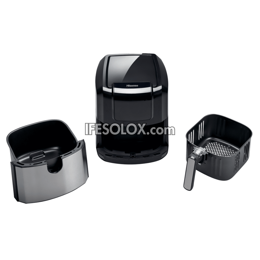 Hisense H06AFBS1S3 6.3Liters Air Fryer with 1700W, Dual Baskets and Multi-LED - Brand New