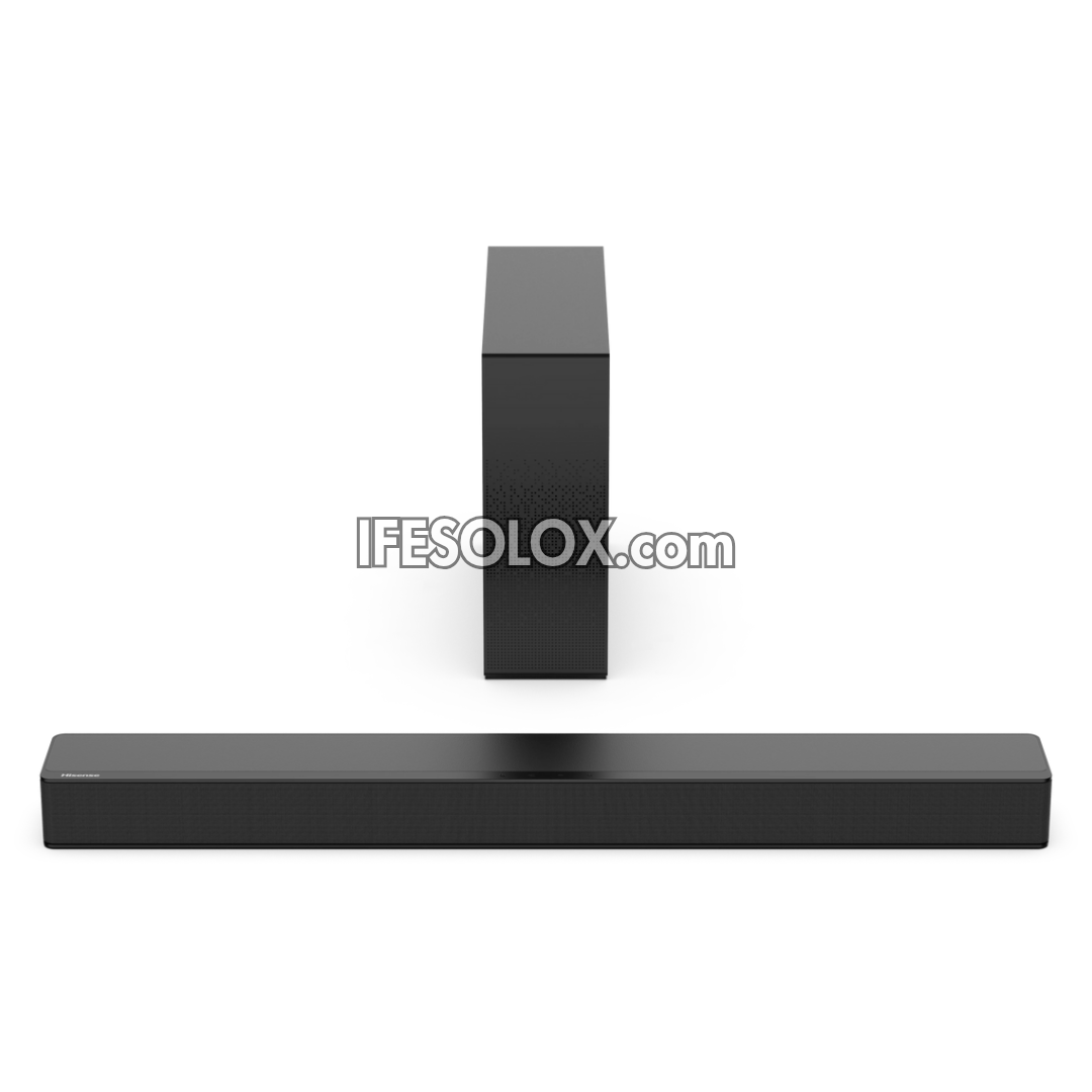 Hisense HS2100-FM 2.1Ch 240W Bluetooth Sound Bar with Wireless Subwoofer, FM Tuner & Dolby Atmos - Brand New