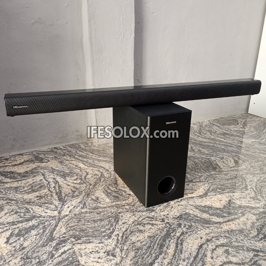 Hisense HS218 2.1Ch 200Watts Bluetooth Sound Bar with Wireless Subwoofer - Brand New