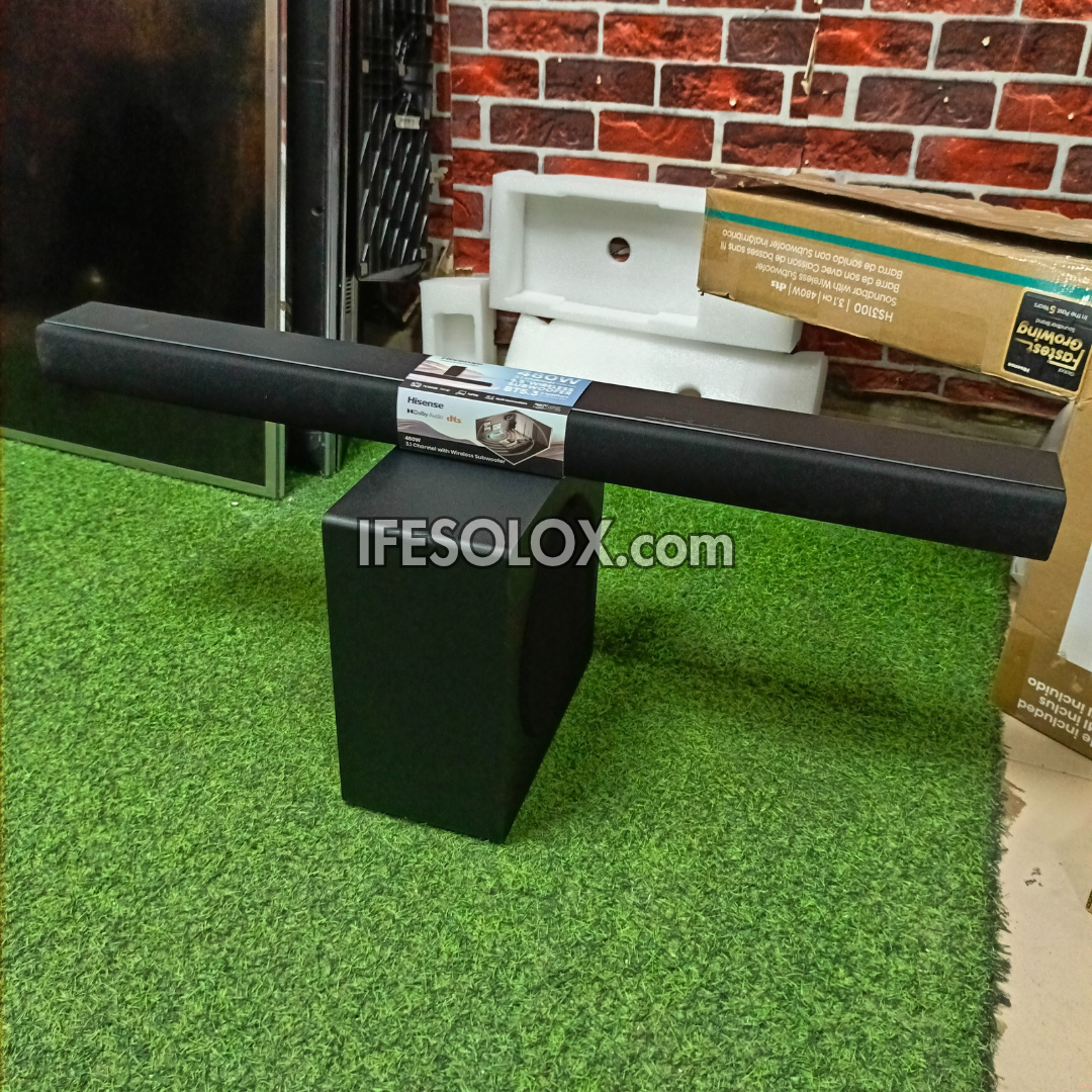 Hisense HS3100 3.1Ch 480W Bluetooth Sound Bar with Wireless Subwoofer - Brand New