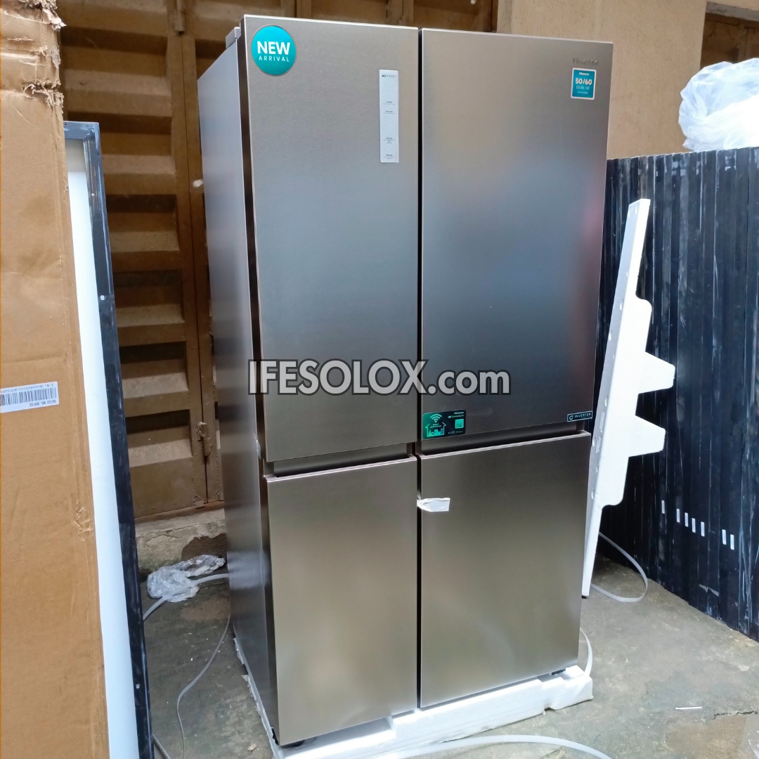 Hisense RC-87WS 634L Side by Side Refrigerator with Smart Inverter + 1 Year Warranty - Brand New